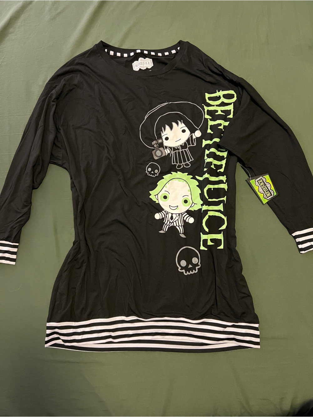 Beetlejuice Women’s Pajama Dress Size L